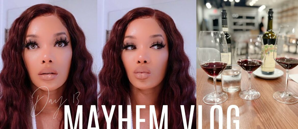 DAILY VLOG | MAYHEM DAY 13 | GRWM (Detailed) for my First Wine Tasting | Peyton Charles