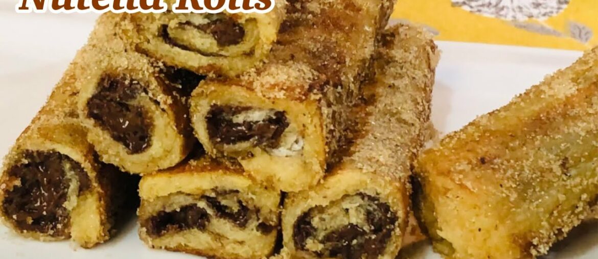 Nutella Stuffed Bread Rolls | Nutella French Toast Recipe | Taste Assured Nutella Stuffed Bread Rolls | Nutella French Toast Recipe | Taste Assured