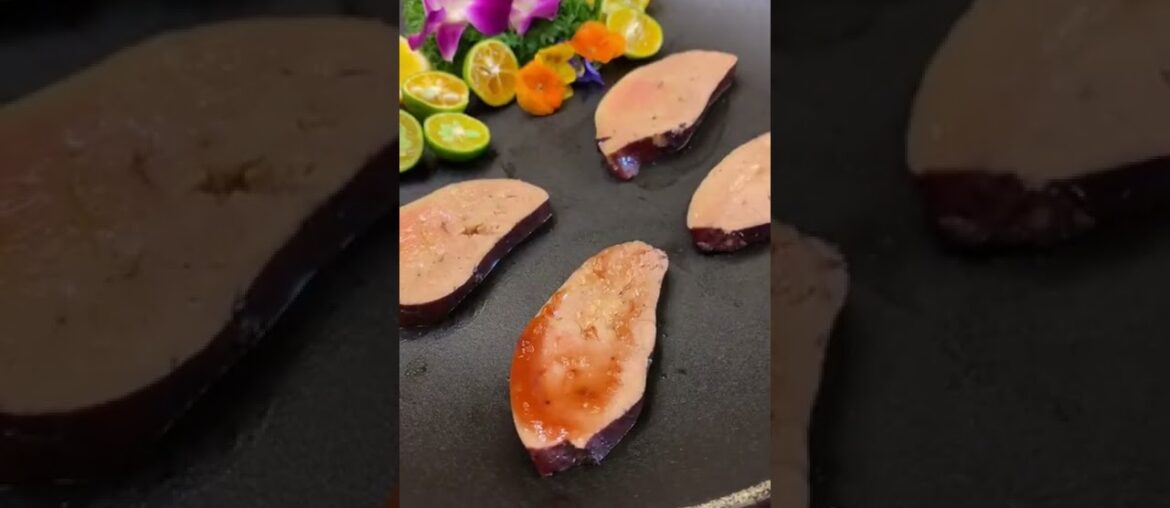 ASMR | Luxury Cooking | Braised Goose Liver in Red Wine | Real Sound (No Talking) Tik Tok #Shorts