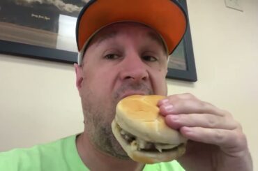 Food Review: Cheesburger and Fries from the Tracks End Restaurant Williamson WV