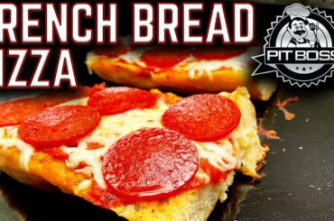 HOW TO MAKE THE BEST FRENCH BREAD PIZZA ON THE FLAT TOP GRILL! PIT BOSS SIERRA ULTIMATE GRIDDLE COOK