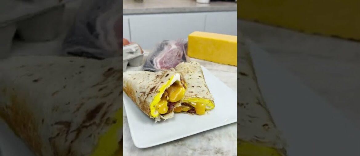 Smiley Face Breakfast Burrito