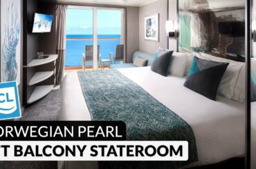 NCL Pearl | Aft-Facing Balcony Stateroom Full Tour & Review 4K | Category B1