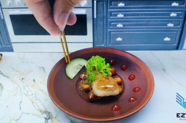 Easy Miniature Basa Fish with Roasted Sesame Sauce and French Fries Recipe / ASMR Miniature Food