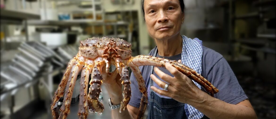 Iron Chef Dad Cooks Massive King Crab.