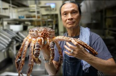 Iron Chef Dad Cooks Massive King Crab.