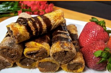 Nutella Stuffed Bread Rolls | Nutella French Toast Recipe | Pakistani Mom In USA
