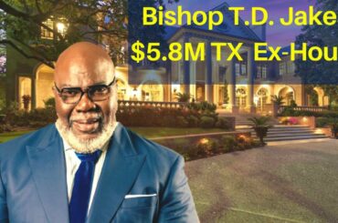 Bishop T.D. Jakes | Inside Bishop T.D. Jakes $5.8 Million White Rock Estate Dallas Ex Mansion Tour