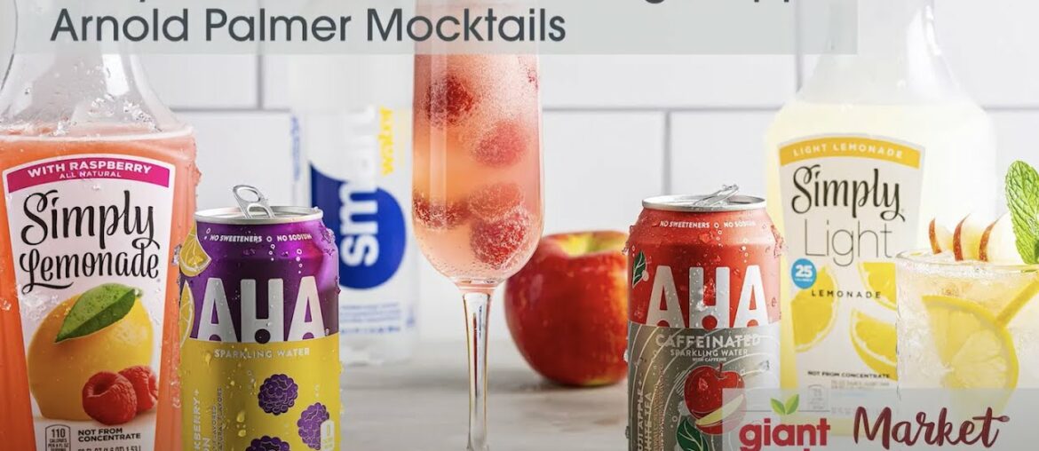 Mocktail Recipes | Ginger Apple Arnold Palmer & Berry French 75