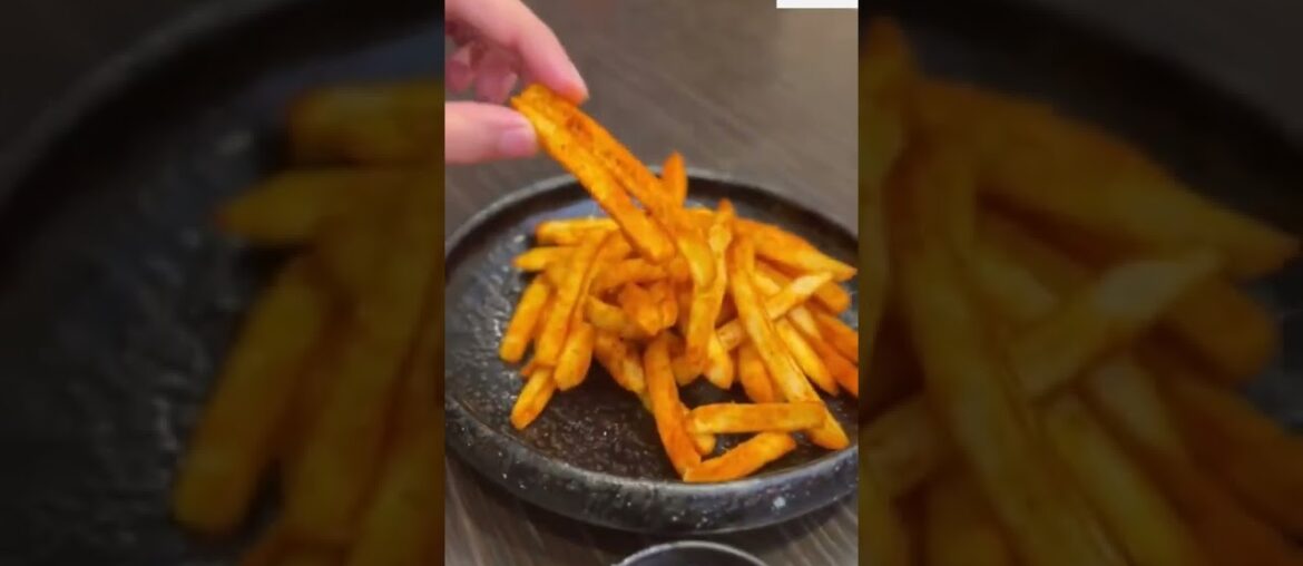 Crinkle French Fries Recipe - Kurkure Fries | Crispy Kurkure #shorts #ytshorts #youtubeshorts #funny