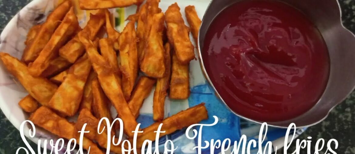 Crispy and Spicy Sweet Potato French fries | Easy Snack recipe | Sweet potato recipe | French fries