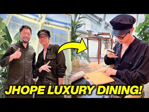 JHOPE Eats At Louis Vuitton Restaurant! Luxury Dining! JHOPE Eats At Louis Vuitton Restaurant! Luxury Dining!