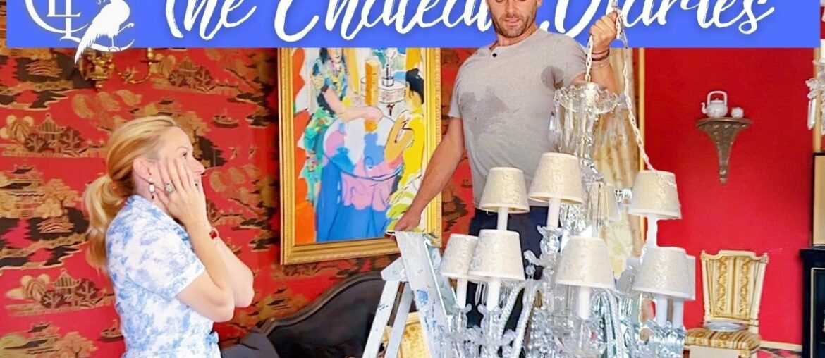 Assembling Antique CHANDELIERS for the CHATEAU