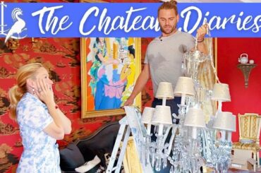 Assembling Antique CHANDELIERS for the CHATEAU