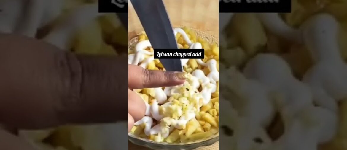 french fries Mayo Chaat recipe very unique style