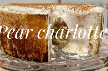 The french pear charlotte cake with chef Thierry marks recipe