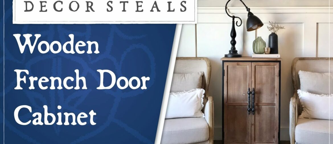 Decor Steals' Wooden French Door Cabinet