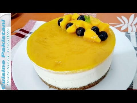 No-Bake Mango Cheese Cake Easy Recipe By Cuisine Pakistani in France No-Bake Mango Cheese Cake Easy Recipe By Cuisine Pakistani in France