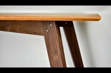 How to Make a Simple Modern Dining Table // With Plans