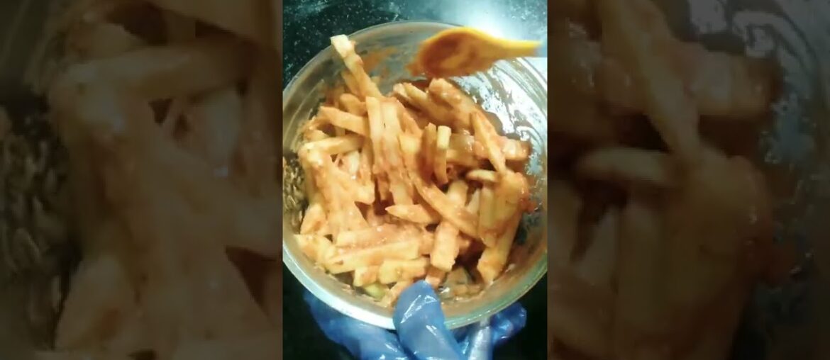 Masala french fries recipe /crispy french fries recipe #shorts