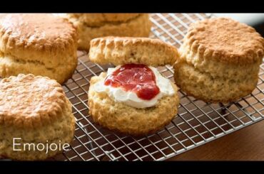 Scones with Homemade Clotted Cream and Strawberry Jam Recipe