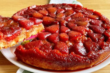 Strawberry Tarte Tatin Recipe | French Strawberry Tart | Strawberry Pie