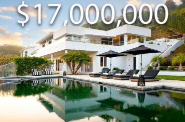 Inside A Modern MEGA MANSION With A TENNIS COURT & Infinity Edge Pool