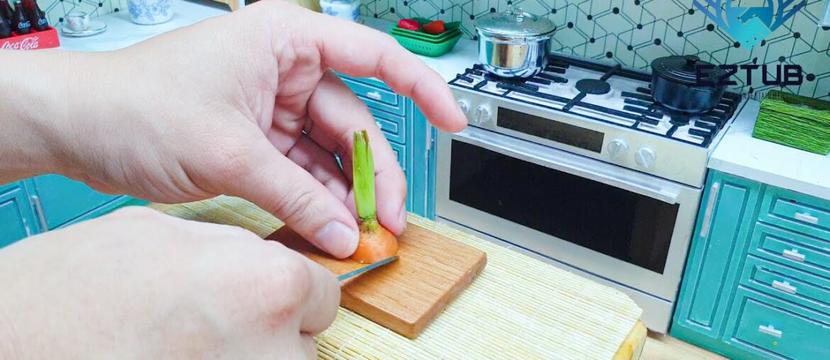 Step by Step Miniature Pan fried Australian Beef with European Beef Stew Sauce Recipe / Mini Food Step by Step Miniature Pan fried Australian Beef with European Beef Stew Sauce Recipe / Mini Food