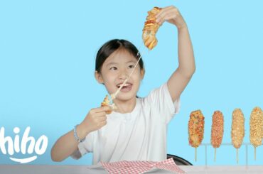 Kids Try Korean Corn Dogs | Kids Try | HiHo Kids