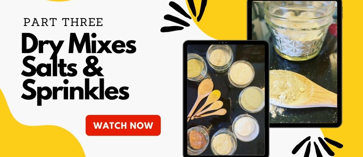 Dry Mixes Part Three // Finishing Salts & Sprinkles // Jeni Gough Dry Mixes Part Three // Finishing Salts & Sprinkles // Jeni Gough