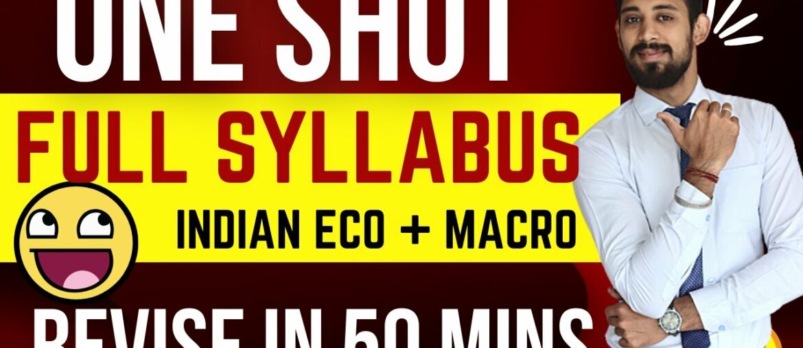 ONE SHOT | FINAL REVISION | COMPLETE ECO | MACRO+INDIAN ECO | Class 12