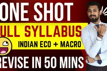 ONE SHOT | FINAL REVISION | COMPLETE ECO | MACRO+INDIAN ECO | Class 12