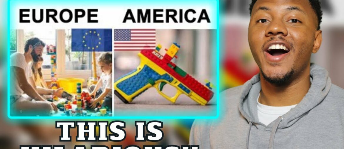 AMERICAN REACTS To EUROPE VS USA MEMES | Dar The Traveler