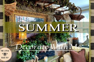 4 WHIMSY FRENCH COUNTRY SUMMER VIGNETTES ~ EASY INDOOR PLANT DECORATING IDEAS