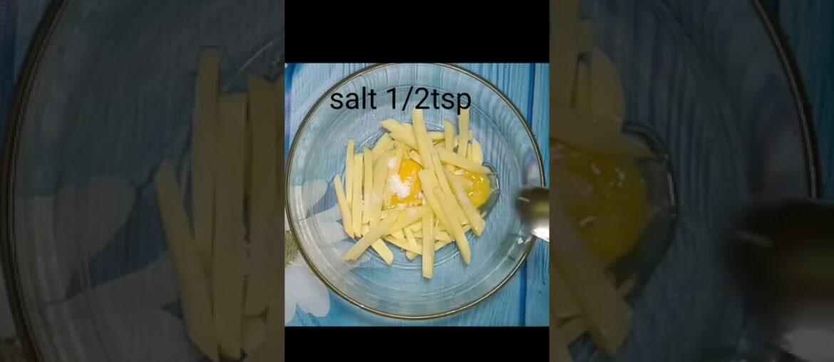 crispy egg french fries recipe.