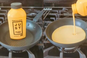 JUST eggs (plant-based) - scramble & taste test #shorts