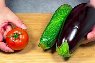 Vegetables taste better than meat! The most famous French recipe! Zucchini and eggplant