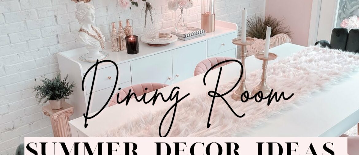 Dining Room Summer Decor Ideas! French Parisian Style Decor