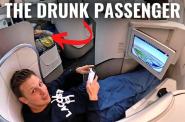 DRUNK AIR FRANCE PASSENGER RUINING MY FLIGHT in Business Class!