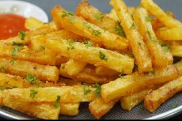 Crispy French fries with Garlic Butter :: Potato Recipes ! della cooking