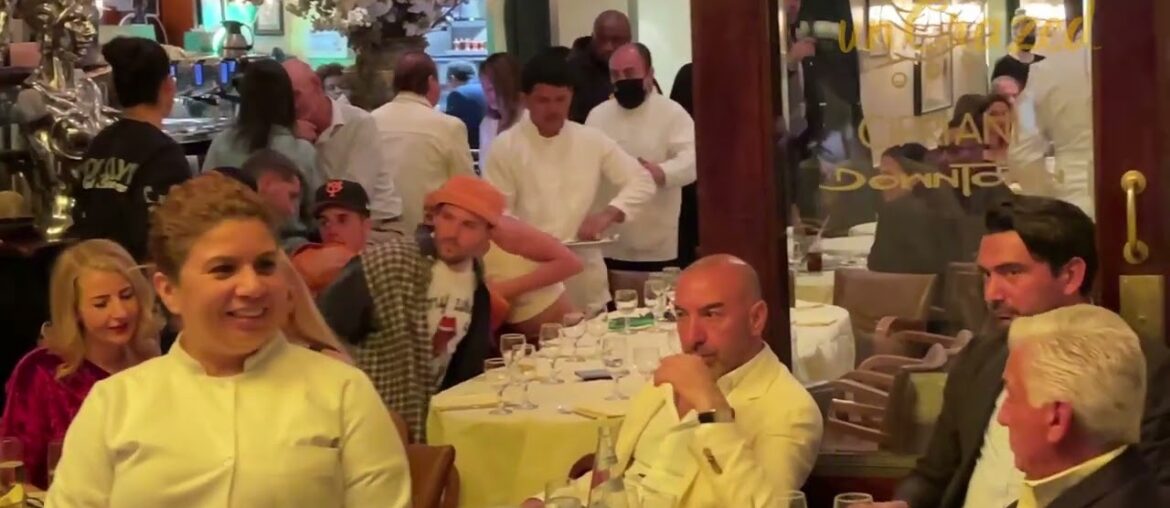 Justin Bieber and Hailey Bieber go for dinner at Cipriani Downtown in Soho