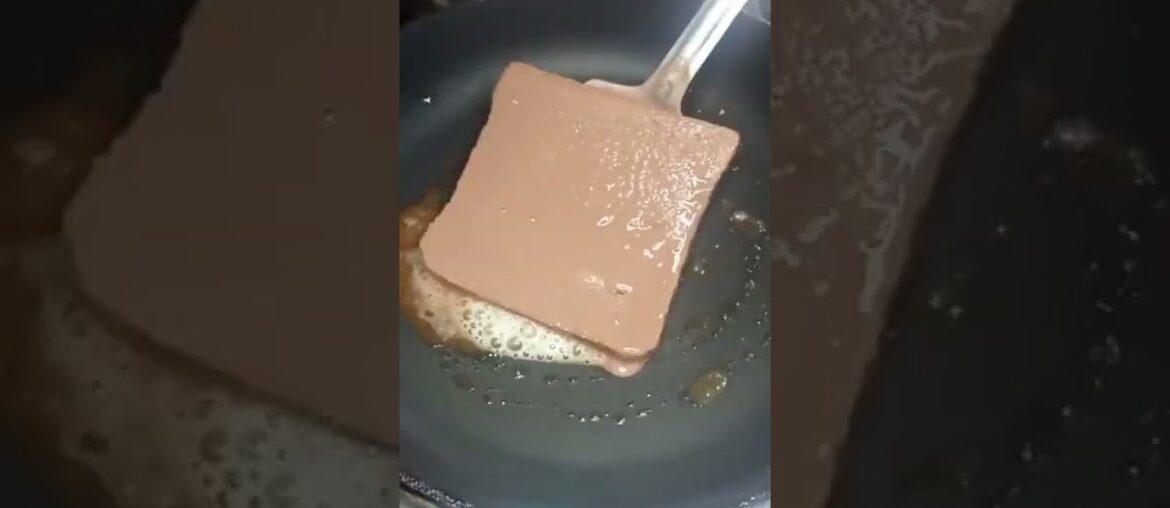 Eggless Chocolate French Toast Recipe #shorts #yummy #tasty #chocolate #eggless #toast #easy