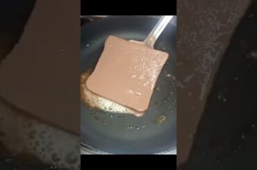 Eggless Chocolate French Toast Recipe #shorts #yummy #tasty #chocolate #eggless #toast #easy