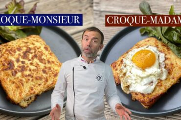 Croque Monsieur OR Croque Madame I Easy French recipe of the most tasty sandwich