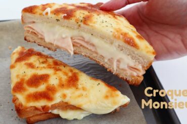 EASY & SIMPLE CROQUE MONSIEUR RECIPE | FRENCH HAM & CHEESE SANDWICH