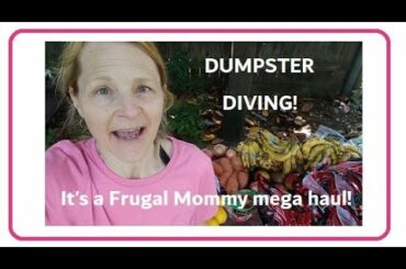 DUMPSTER DIVING! I Hit The Aldi Dumpster and I Hit it Hard for a FRUGAL MOMMY MASSIVE MEGA HAUL!