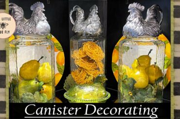 7 CREATIVE IDEAS FOR DECORATIVE GLASS CANISTERS ~ SUMMER FRENCH COUNTRY DECORATING ~