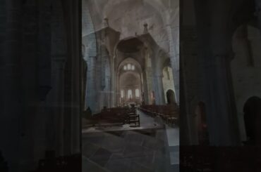 Church Aubazine inside, Limousin, France, #Shorts