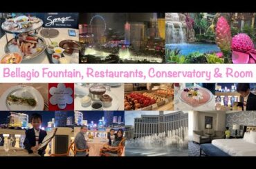 Bellagio Fountain, Restaurants and Room Tour | Las Vegas Summer 2022