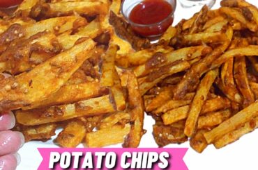 Potato Chips Recipe | Crispy French Fries at Home | Besan Wali Aloo ki Chips Best Recipe Ever